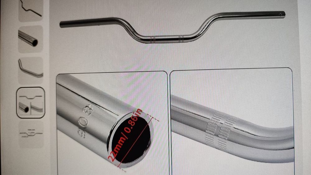 Руль на мотоцикл Новый