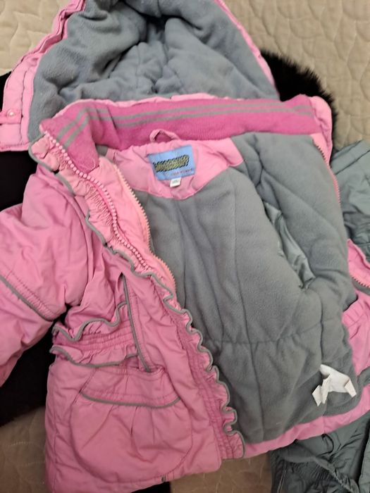 Продам комбинезон, куртку и шубку на девочку