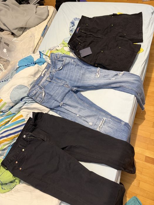 Дънки Louis Vuitton, Levis, Zara