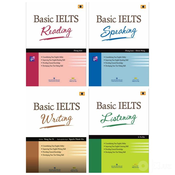 Доставка. Basic Ielts reading, speaking, listening, writing: 70 000 so’m - Kitoblar-jurnallar Toshkent на Olx