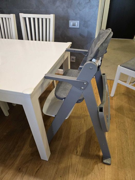 Scaun de masa Lionelo din lemn + huse de material