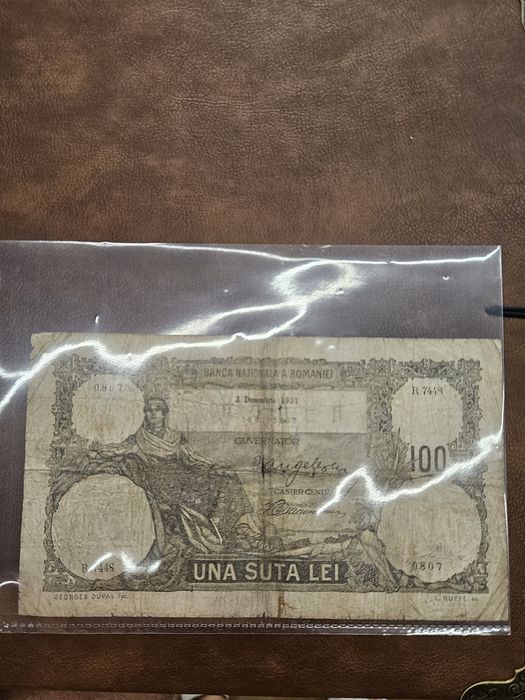 Bancnota,bani vechi 100 lei 1931