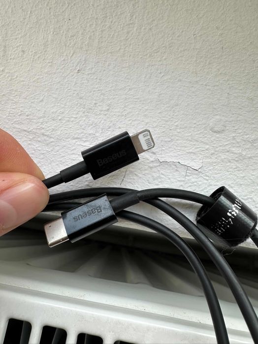 Încărcător complet ORIGINAL APPLE Iphone, 11 12 13 14 pro max, cu încărcare rapidă adaptor 20W+cablu mufă USB-C la Lightning OFERTĂ
