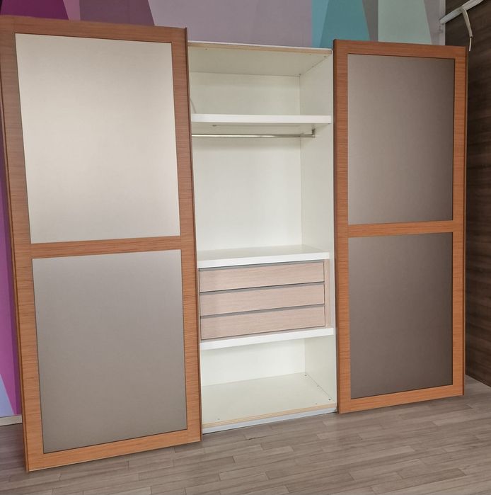 Dormitor complet ITALIA, furnir natural, NOU, transp + montaj GRATUIT