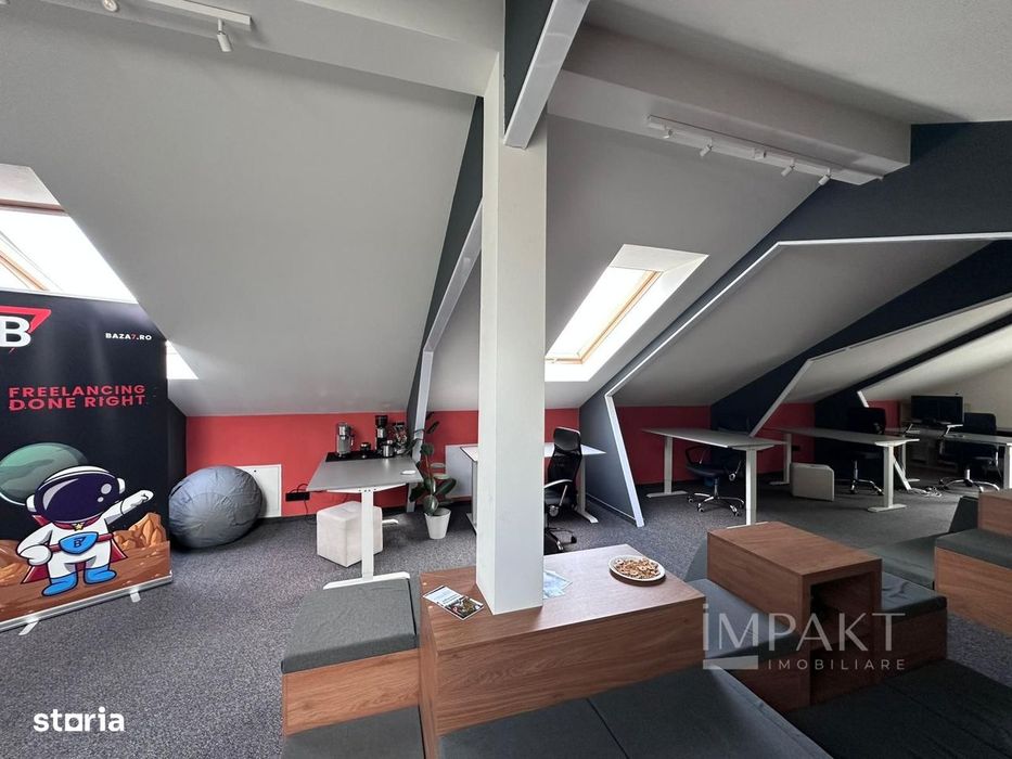 Spatiu office modern cu terase si parcari | 250 mp
