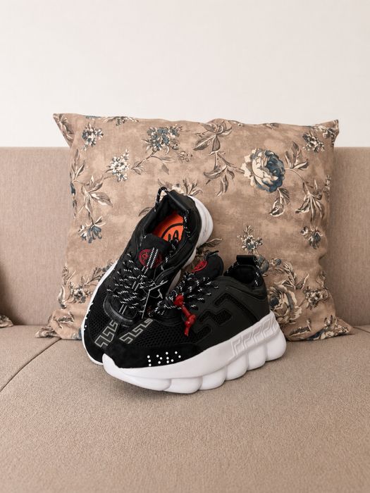 Adidasi Versace Chain Reaction Black&White Edition