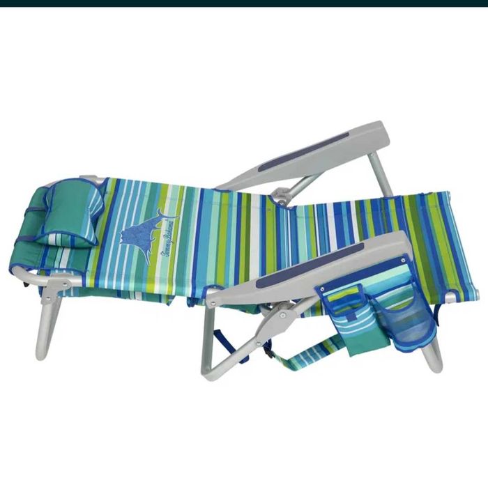 ПРОМО Плажен стол шезлонг и раница 5 в 1 Tommy bahama..