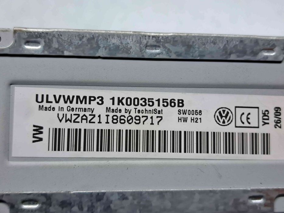 Radio CD Volkswagen Touran (1T1, 1T2) [Fabr 2003-2010] Facelift 1K003