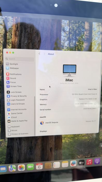 iMac 4K 21.5” - 2019 i3/8GB/128GB