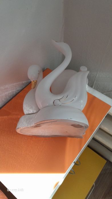 Светильник белые лебеди винтаж