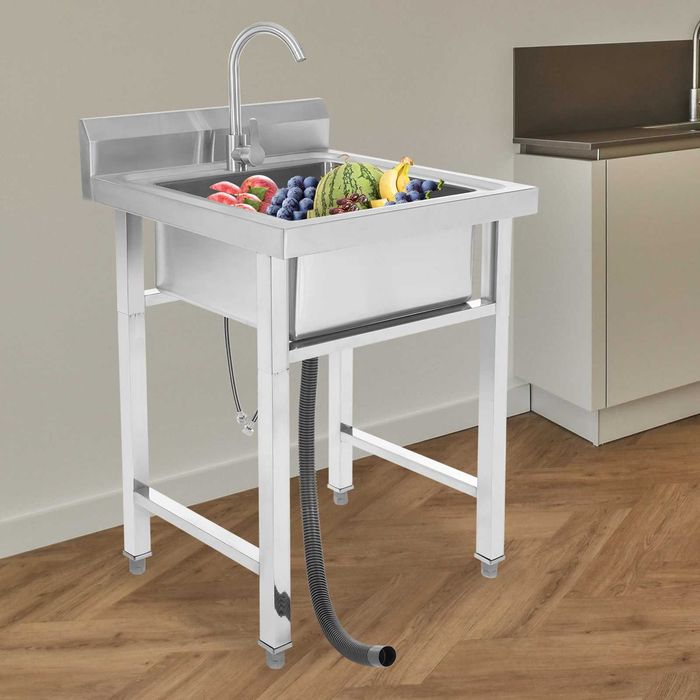 Chiuvete de bucătărie din inox 60 * 60 * 93 cm  80 cm,cu robinet