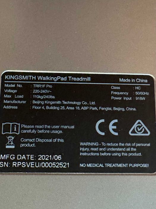 Banda de alergat KINGSMITH WalkingPad R1