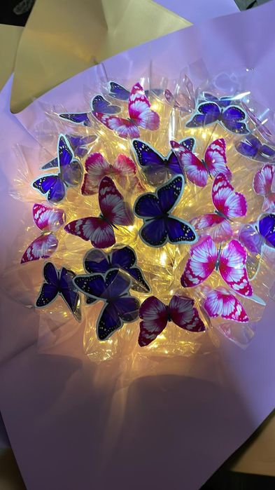 букет из бабочек 27шт