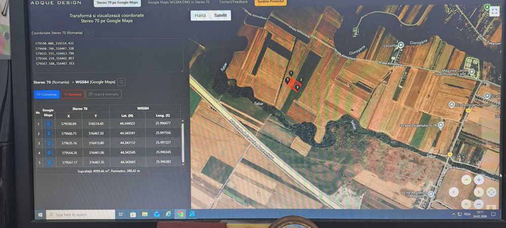 Teren 5000 mp Vârteju - Măgurele