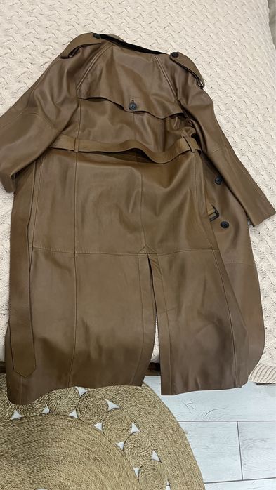 Кожанный плащ массимо дути