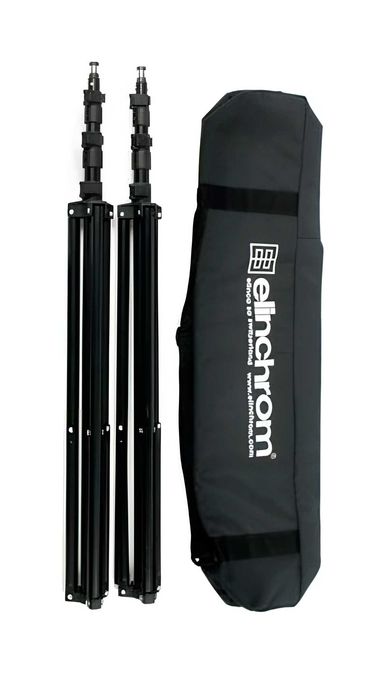 Kit 2 stative de lumini studio Elinchrom ClipLock Stand 85-235cm + husa