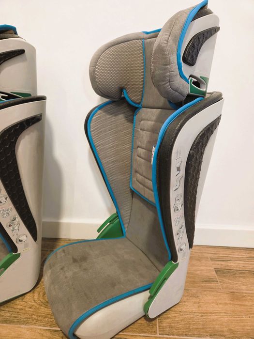 Scaun auto pentru copii Walser Noemi, Reglabil, 100/135 cm, 3-8 ani, 15-25 Kg, Antracit/Albastru