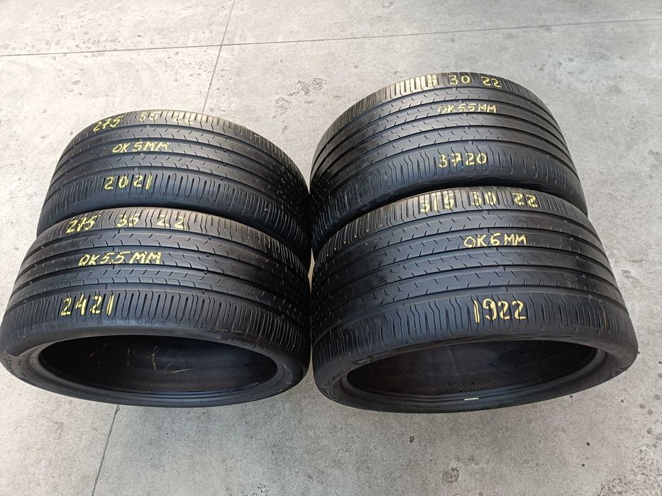 Set 4 anvelope vara 275 35 22 cu 315 30 22 continental ecocontact 6