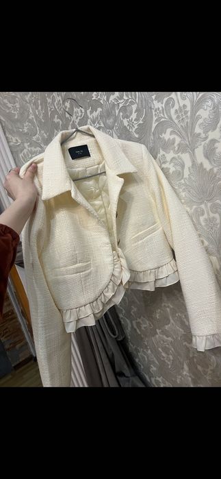 Двойка из твида бежевый