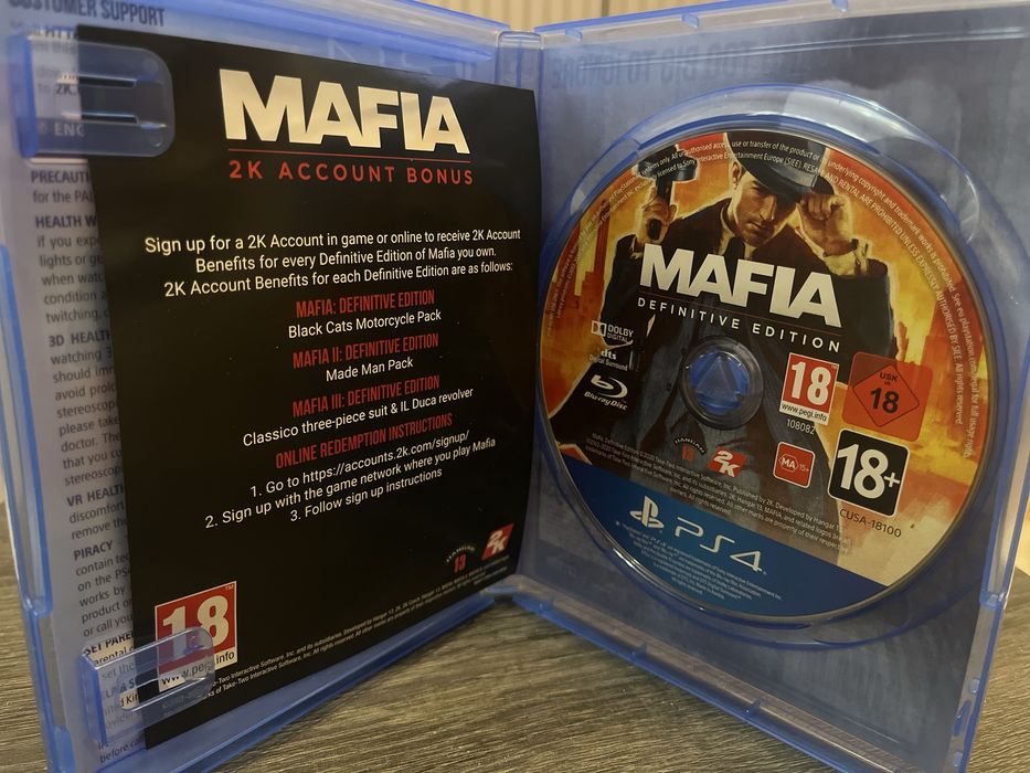 Игра на PS4 Mafia Definitive edition