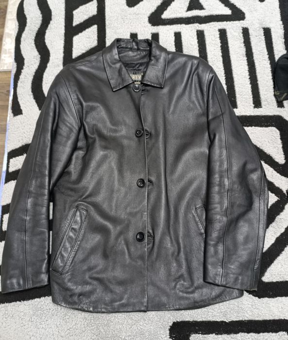 Пиджак мужской кожа