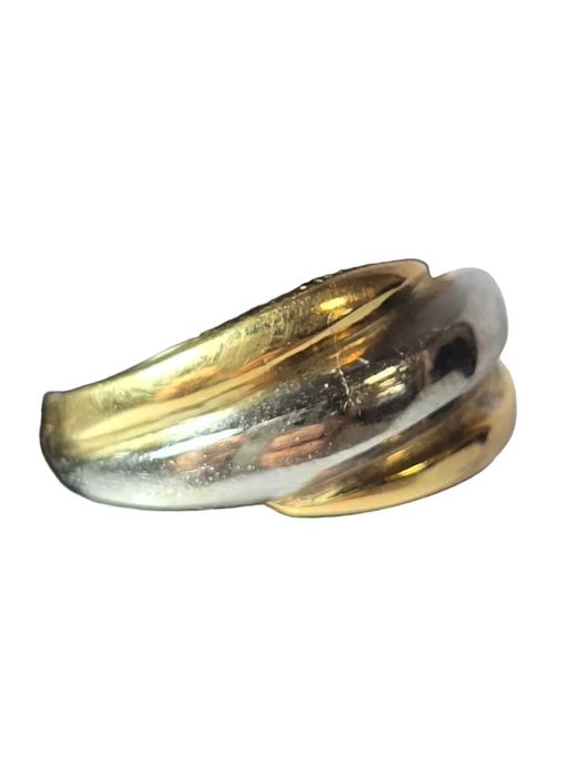 Inel Damă din Aur 14K Galben cu Aur Alb – Model Elegant Bicolor