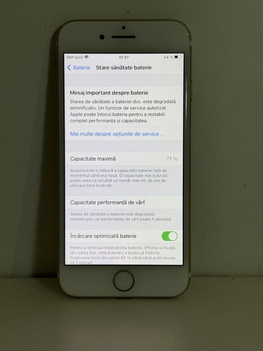 iPhone 7 Gold, 32GB, iOS 14.3