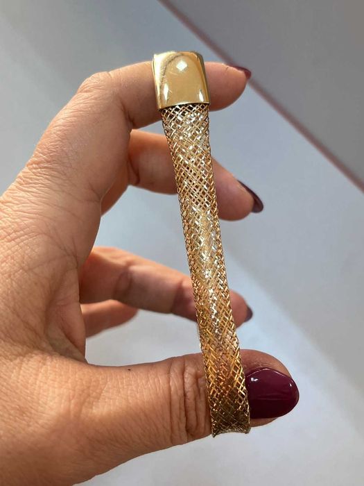 дамска златна гривна 14К-еластична