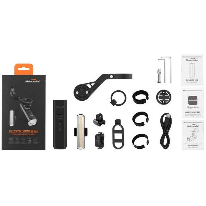 Фар и Стоп за велосипед Magicshine Allty 1200U, стоп SeeMee 50 V2.0