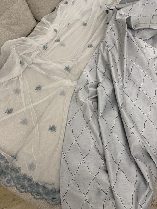 Тюль со шторами 5м х 2.7м