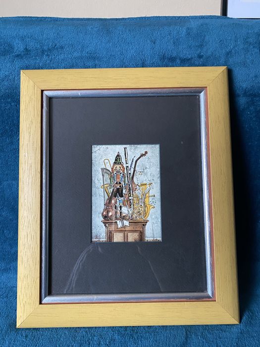 Set tablou vechi litografie gravura decor