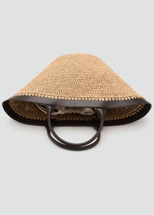 Уникална нова плетена чанта кошница Mango