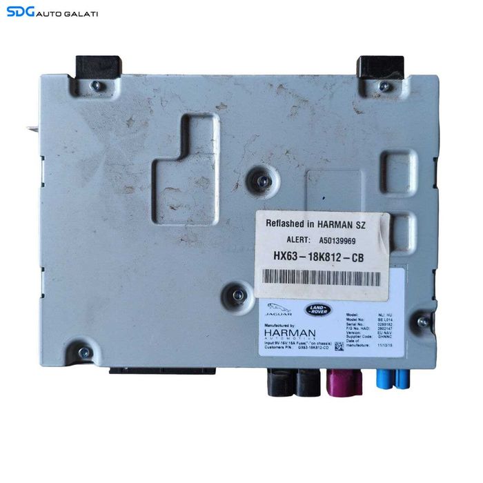 Statie Amplificare Amplificator Unitate Sunet Audio Radio Navi Navigatie Jaguar XF 2015 - 2020 Cod HX63-18K812-CB [LS0334]