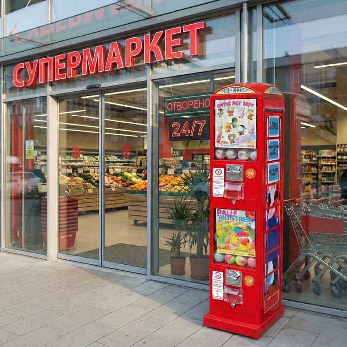 Вендинг машина за топчета и капсули - Телефон