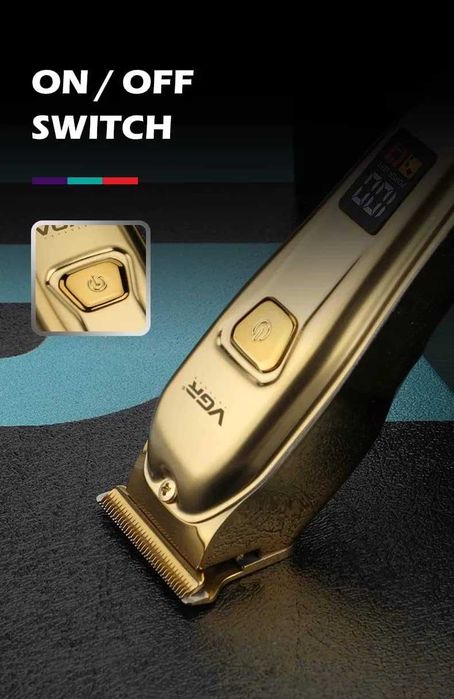 Maшинка за подстригване VGR 965, Дисплей, 4 Приставки