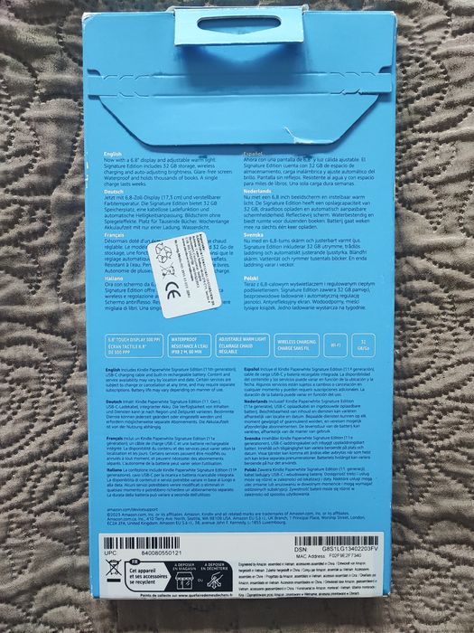 eBook Reader Amazon Kindle Paperwhite Signature Edition Negru