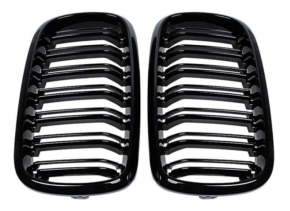 Бъбреци с двойни ребра черен лак за BMW X5 F15, X6 F16 13-18Г