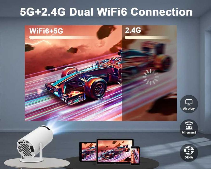 video proiector portabil 4k full hd