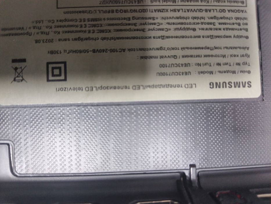 Televizor Samsung 43 original smart 4 K