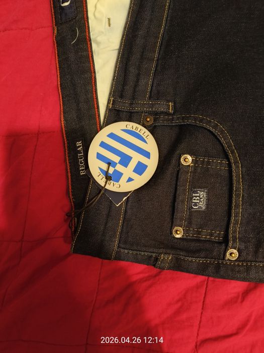 Vând blugi mărime mare indigo