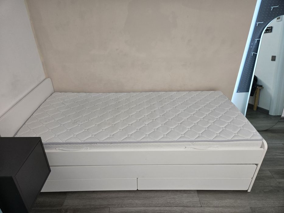 Pat de 90x200 cm cu pat suplimentar