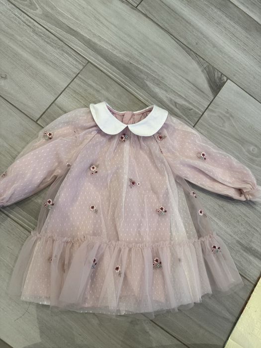 Бебешка рокля  светло розова