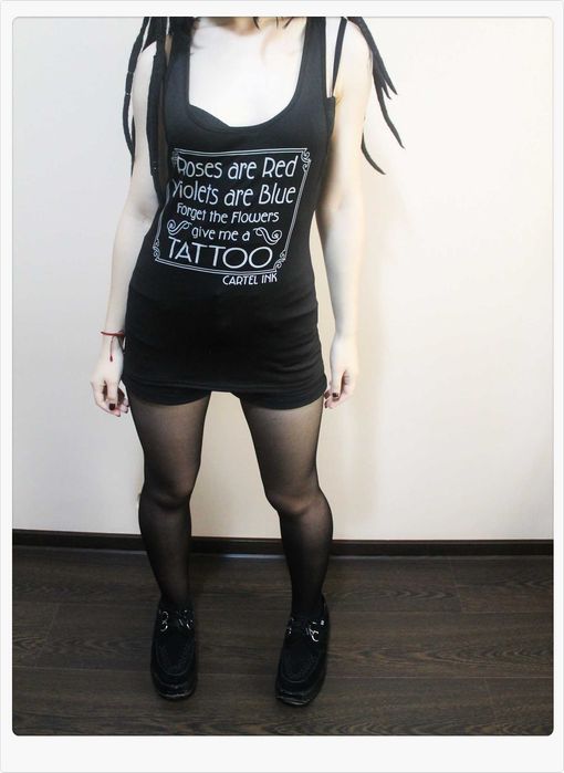 Maieu elastic TATTOO Rock Goth Punk