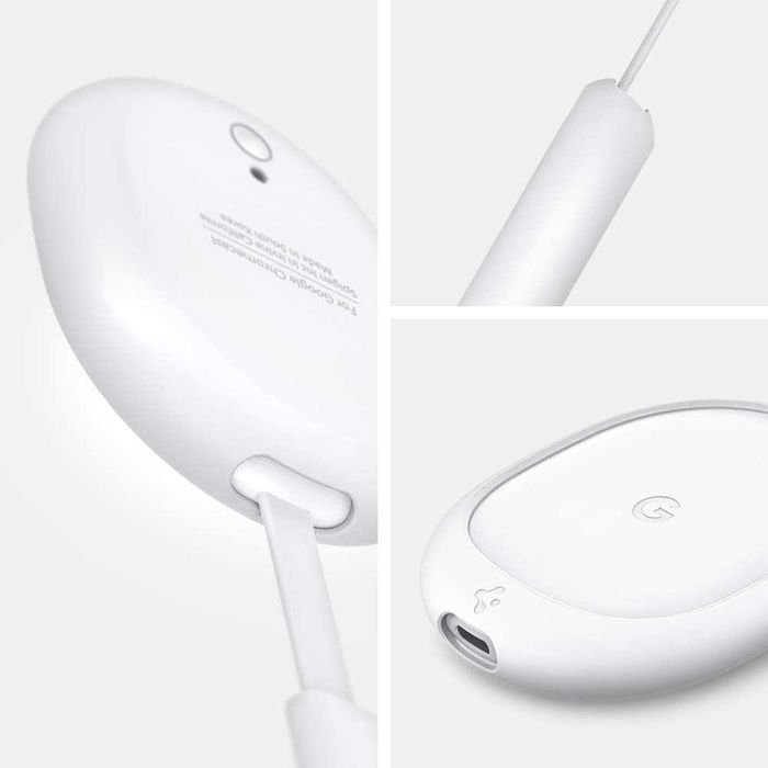 Spigen Silicone Fit кейс за Chromecast with Google TV (2020) – бял