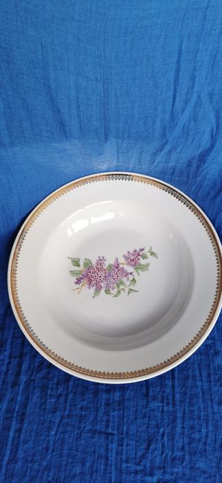 Тарелка 24 см. Сирень. Из СССР. Раритет.