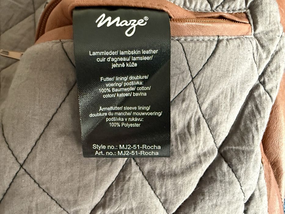 Maze Leather Jacket ОРИГИНАЛНО мъжко вке/естествена кожа - L/XL