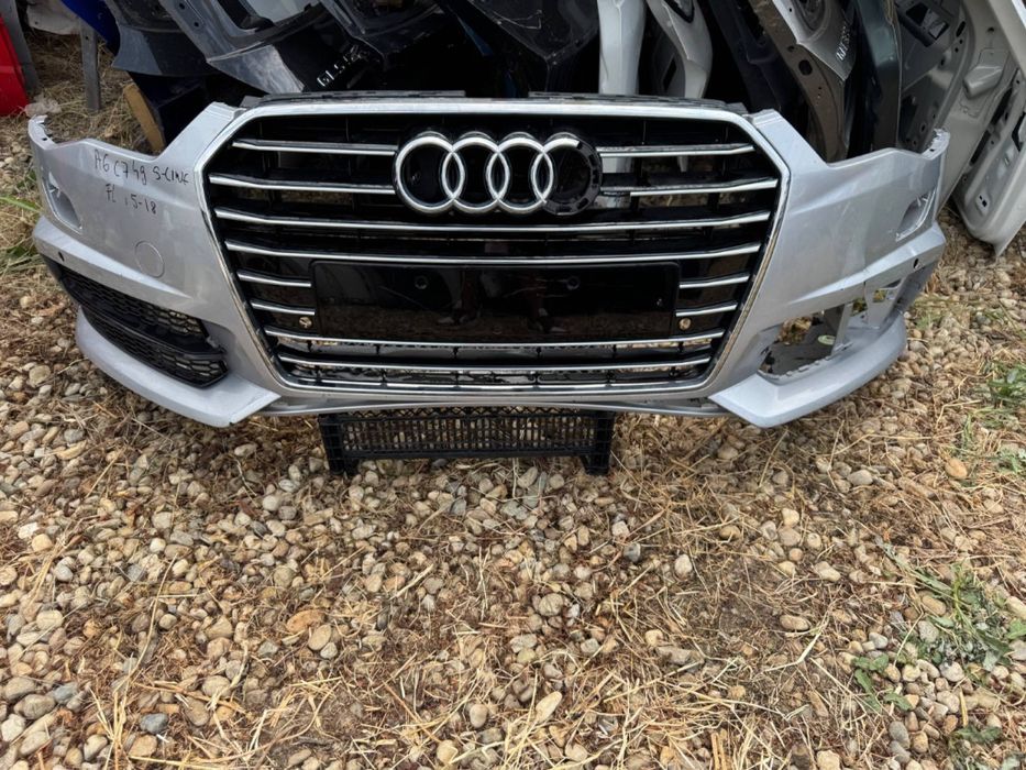 Bara fata + grila centrala Audi A6 C7 4G S-Line FACELIFT