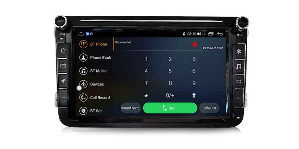 Navigatie VW Tiguain Passat B6 B7 Golf 5 6 Skoda Octavia 2 , 8 inch