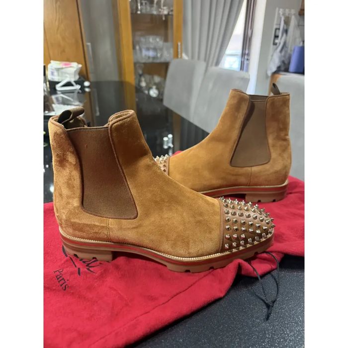 Ghete Louboutin 42 brown maro