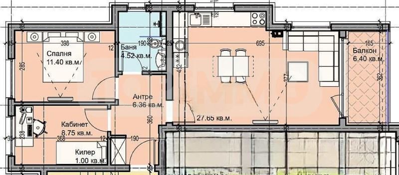 Продава се Тристаен апартамент в Варна, Галата - 89 кв.м за 1405 €/кв.м - Снимка #3